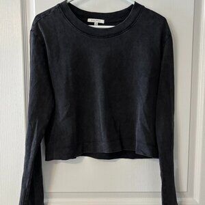 Dark Gray/black long sleeve T shirt